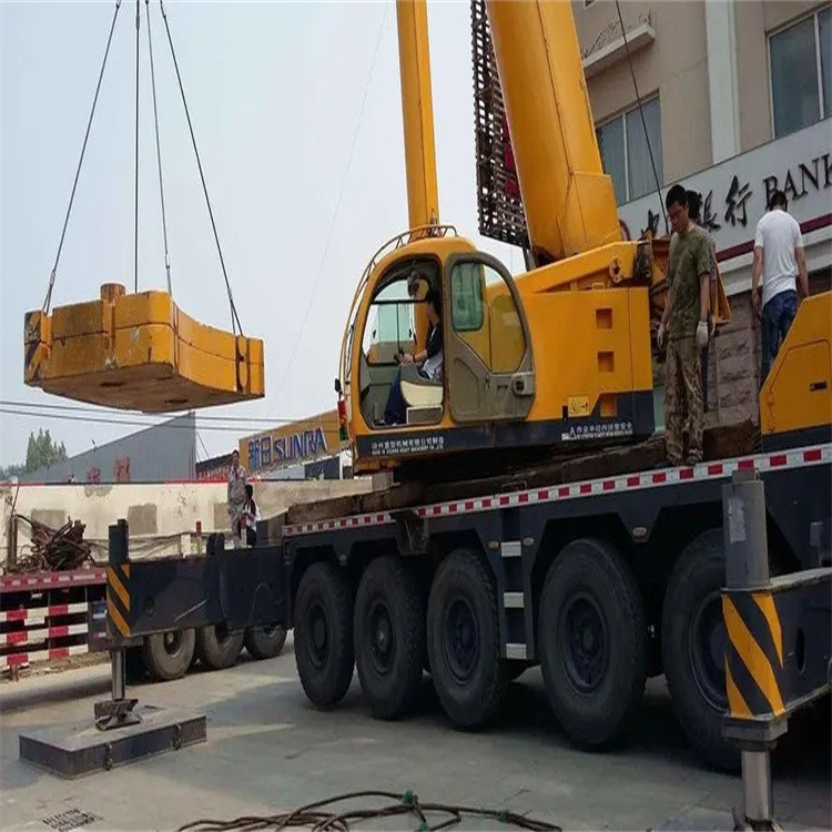 邯郸当地吊车出租|机器吊装|75吨|工厂搬迁服务